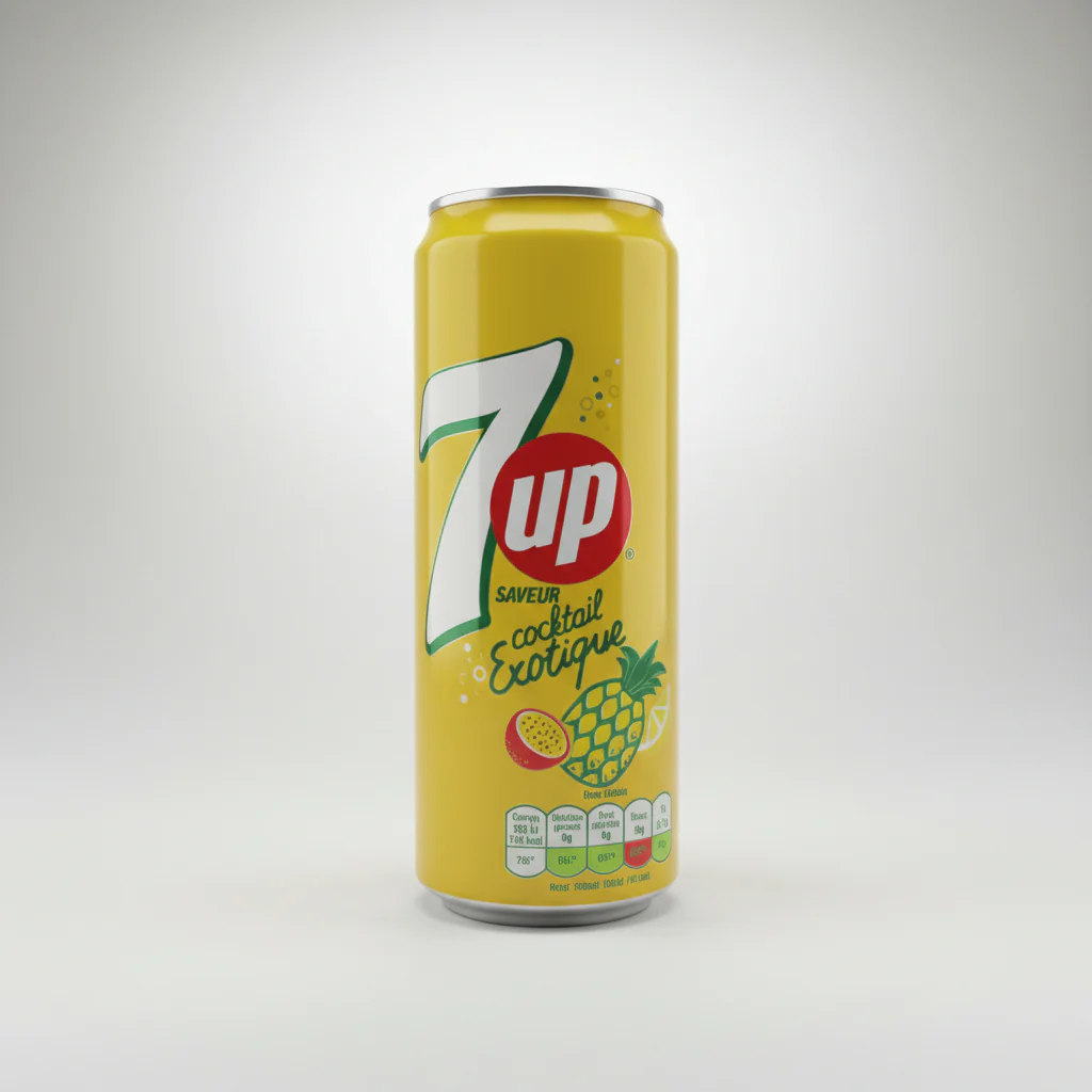 7UP Cocktail Extique 330ml Can ( France )
