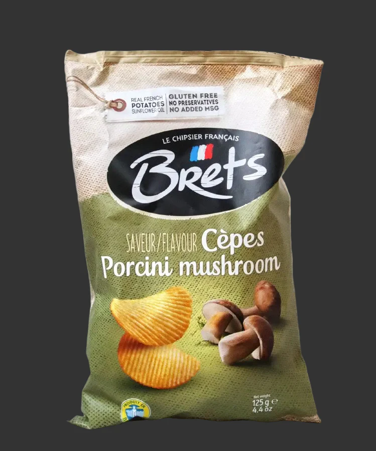 Brets Mushroom crisps 125g ( Saveur Cepes ) ( France )