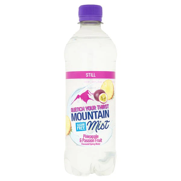 Mountain Mist Pineapple & Passion Fruit Flavoured Still Spring Water 500ml ( UK )